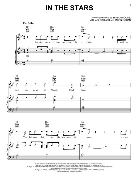 in the stars guitar chords|benson boone piano chords.